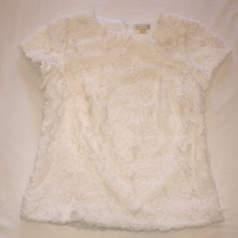 Anthropologie leifsdottir soft white top XXSP